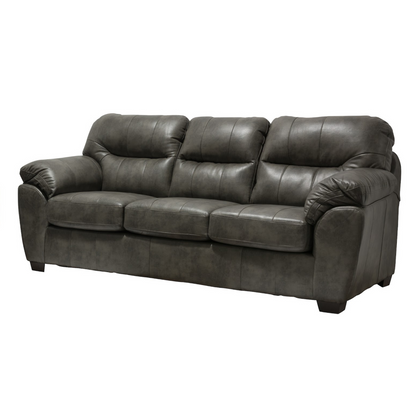 Collection 1601 Sofa Leather Gel in Two Tone Grey